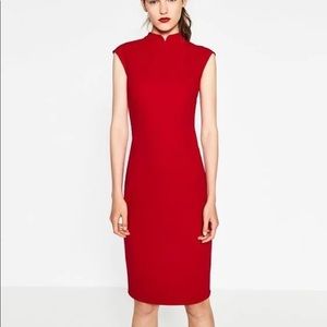 NWT Red midi body con dress from Zara!♥️